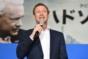 『ハドソン川の奇跡』ジャパンプレミアに出席したアーロン・エッカート