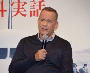 トム・ハンクス、『ハドソン川の奇跡』来日会見にて