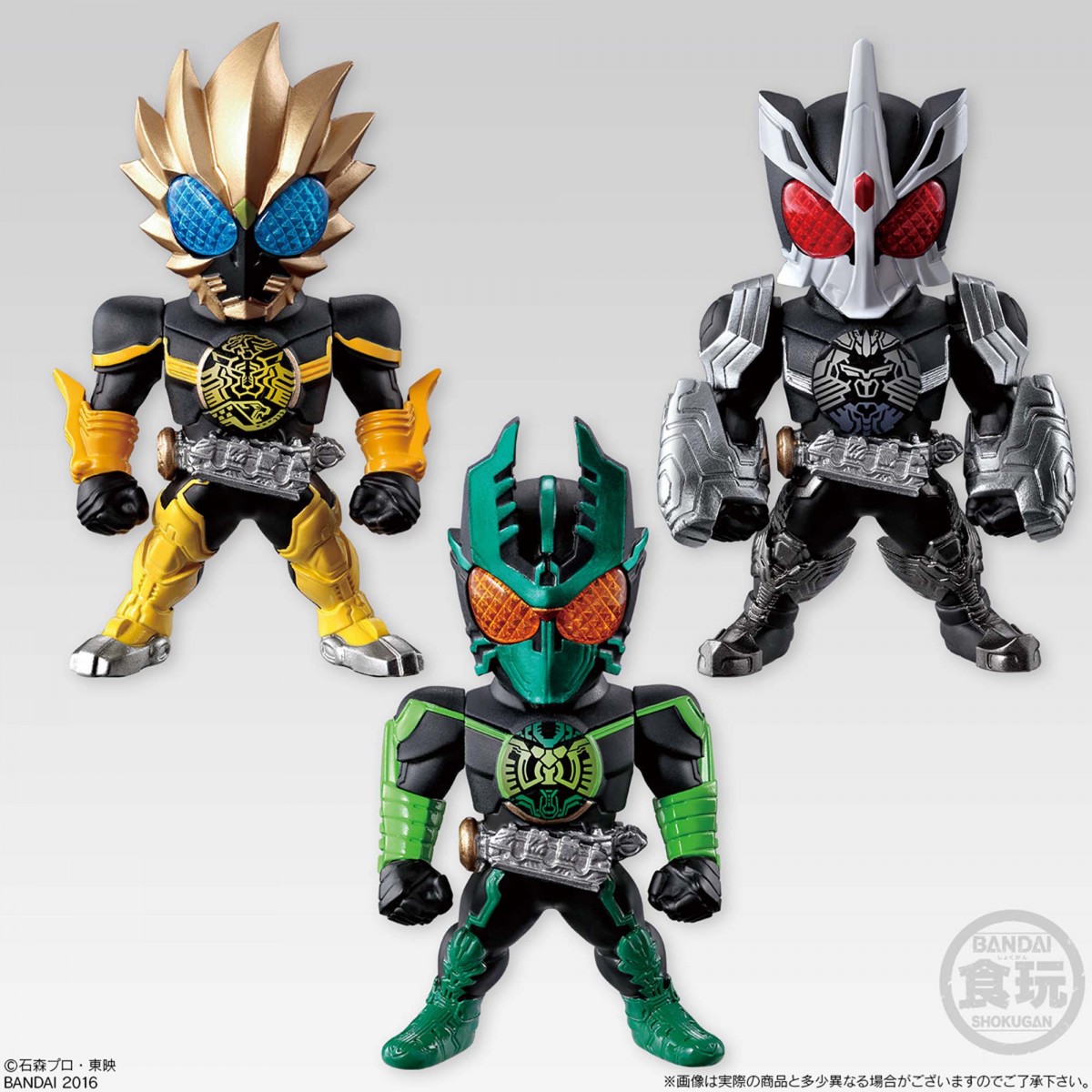 全729種のフォームチェンジが楽しめる「仮面ライダーOOO」大人向け食玩が発売！