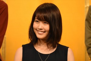 有村架純、連続テレビ小説『ひよっこ』出演者発表会にて