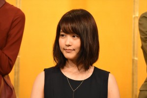 有村架純、連続テレビ小説『ひよっこ』出演者発表会にて