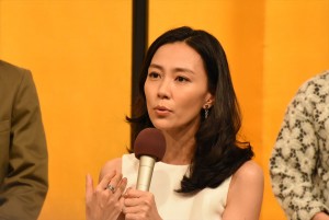 木村佳乃、連続テレビ小説『ひよっこ』出演者発表会にて