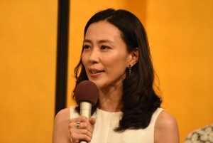 木村佳乃、連続テレビ小説『ひよっこ』出演者発表会にて