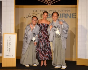 初来日のアリシア・ヴィキャンデルをアテンドする、トレンディエンジェル