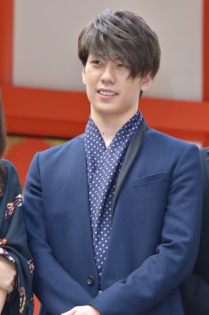 早乙女友貴、舞台『あずみ～戦国編』公演成功祈願・制作発表会にて