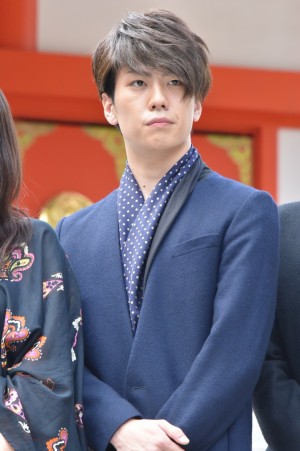 早乙女友貴、舞台『あずみ～戦国編』公演成功祈願・制作発表会にて