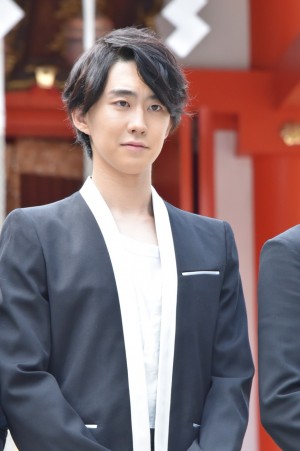 小園凌央、舞台『あずみ～戦国編』公演成功祈願・制作発表会にて