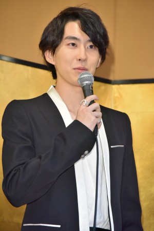 小園凌央、舞台『あずみ～戦国編』公演成功祈願・制作発表会にて