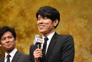 『ボクの妻と結婚してください。』完成披露試写会に登場した原田泰造
