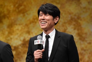 『ボクの妻と結婚してください。』完成披露試写会に登場した原田泰造