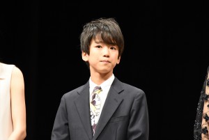 『ボクの妻と結婚してください。』完成披露試写会に登場した込江海翔