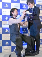 「PlayStationVR」発売記念イベントに出席した、山田孝之