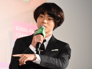 菅田将暉、『何者』初日舞台挨拶にて