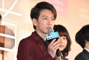 佐藤健、『何者』初日舞台挨拶にて