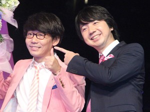 映画『ブリジット・ジョーンズの日記 ダメな私の最後のモテ期』ジャパンプレミアに出席した、お笑いコンビの三四郎