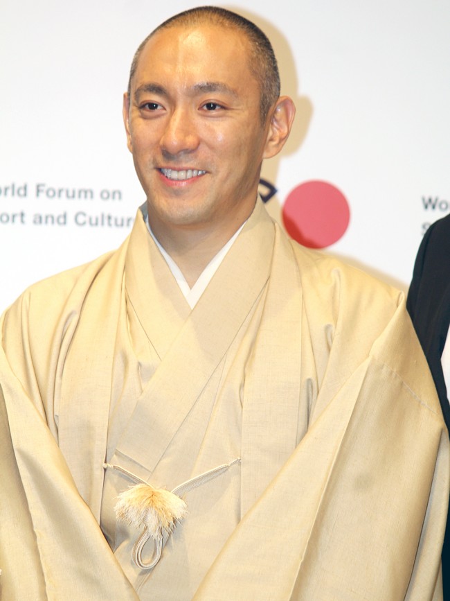 文化イベント『The Land of the Rising Sun』記者会見に登場した、歌舞伎俳優 十一代目 市川海老蔵