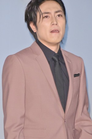 映画『闇金ウシジマくん ザ・ファイナル』初日舞台挨拶に登壇した、間宮祥太朗