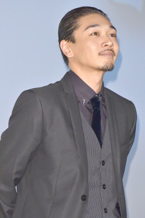 映画『闇金ウシジマくん ザ・ファイナル』初日舞台挨拶に登壇した、YOUNG DAIS