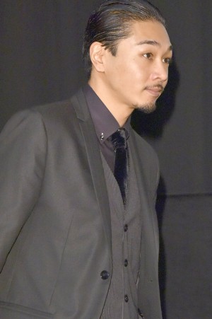 映画『闇金ウシジマくん ザ・ファイナル』初日舞台挨拶に登壇した、YOUNG DAIS