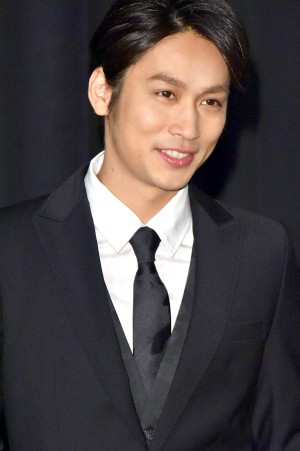 映画『闇金ウシジマくん ザ・ファイナル』初日舞台挨拶に登壇した、崎本大海