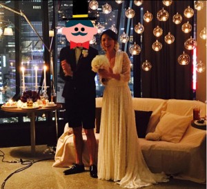 田中麗奈、結婚パーティーで夫と幸せショット！