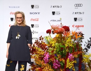 『マダム・フローレンス！夢見るふたり』来日会見に出席した、メリル・ストリープ