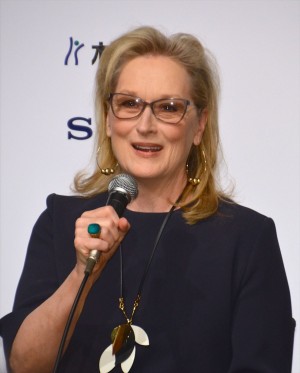 『マダム・フローレンス！夢見るふたり』来日会見に出席した、メリル・ストリープ