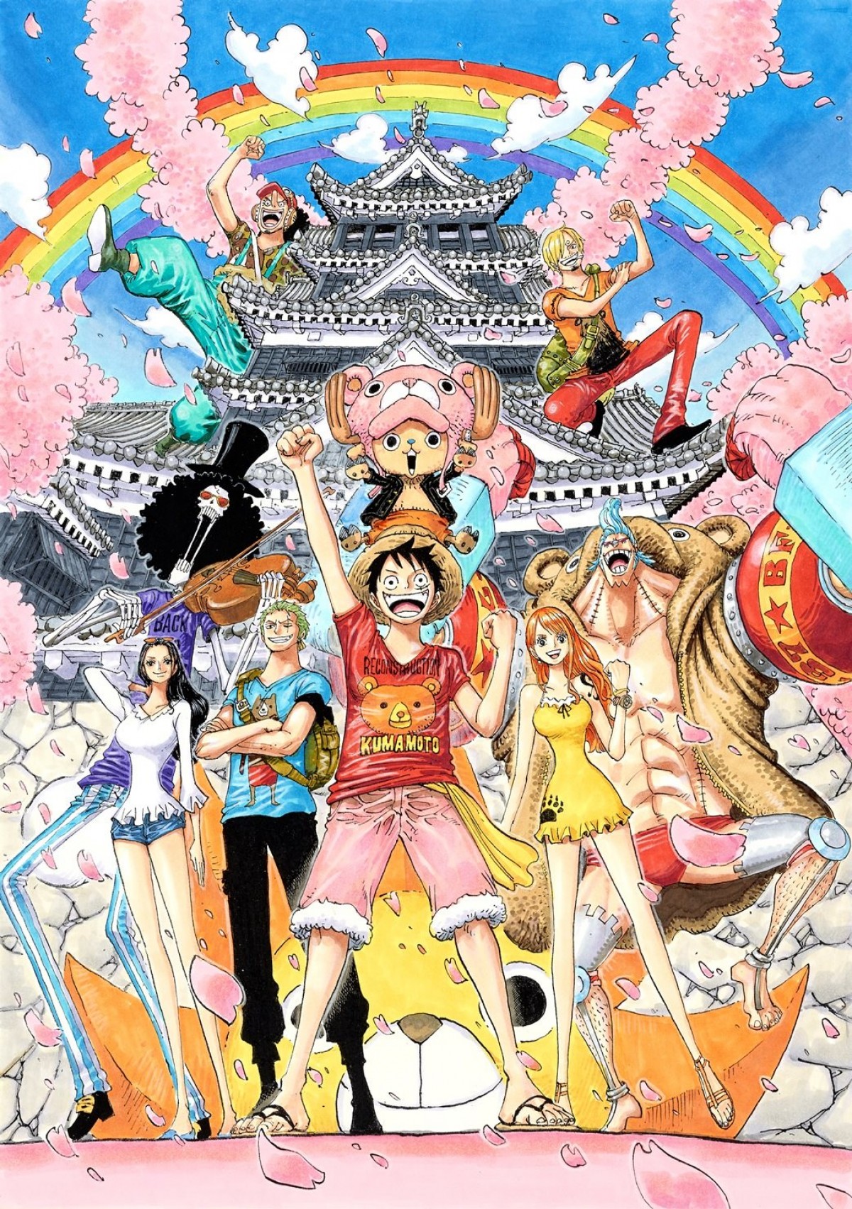 『ONE PIECE』熊本復興プロジェクト始動！　尾田栄一郎描き下ろし限定グッズも販売