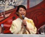 映画『空海－KU‐KAI－』製作報告会見に出席した、松坂慶子