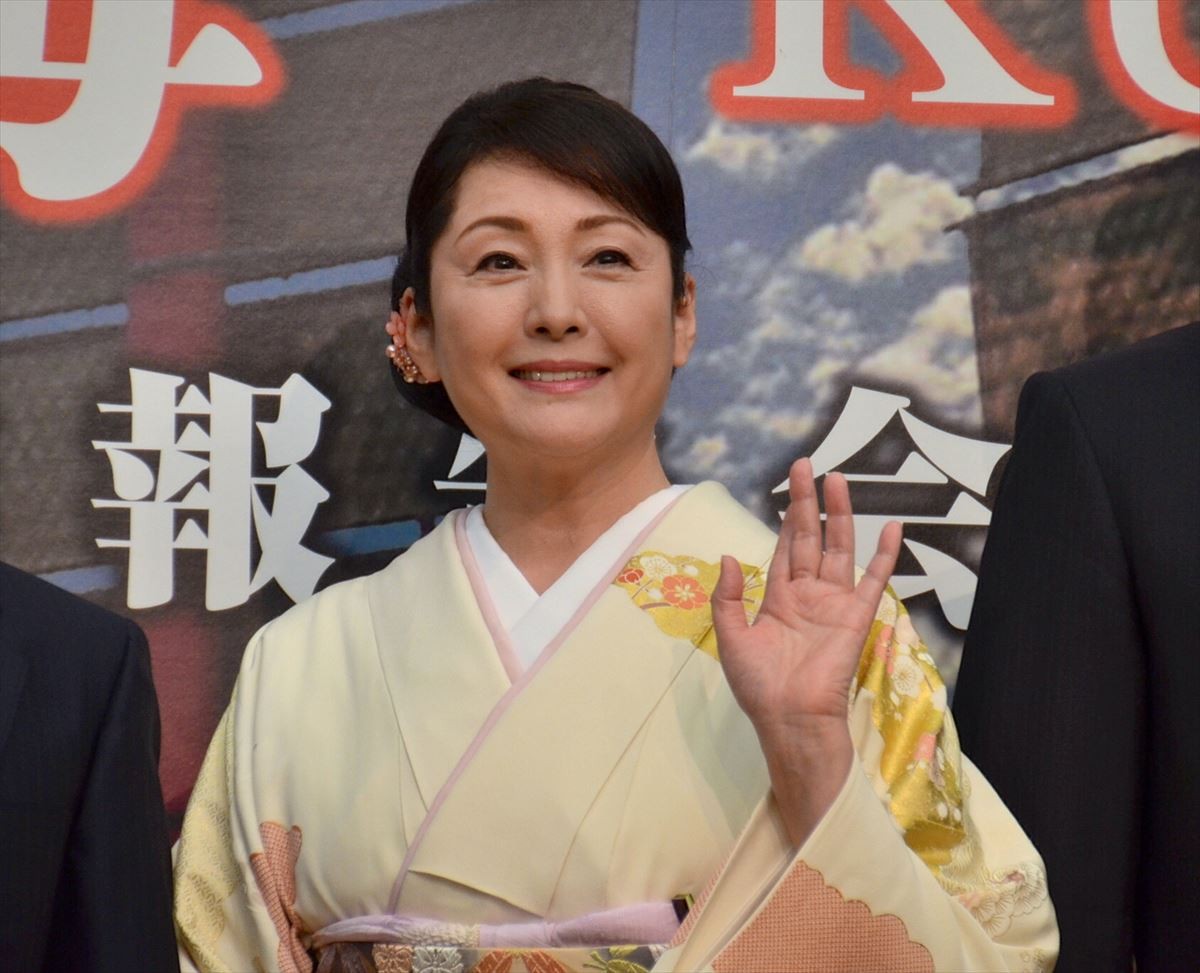 映画『空海-KU‐KAI-』製作報告会見に出席した、松坂慶子