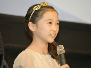 『湯を沸かすほどの熱い愛』初日舞台挨拶に出席した、伊東蒼