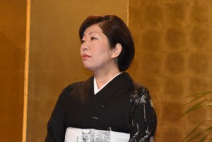 NHK大河ドラマ『西郷どん』記者会見に出席した、林真理子