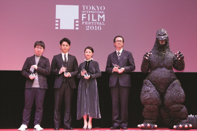 第29回東京国際映画祭クロージングセレモニーで行われた“ARIGATO（ありがとう）”賞にて