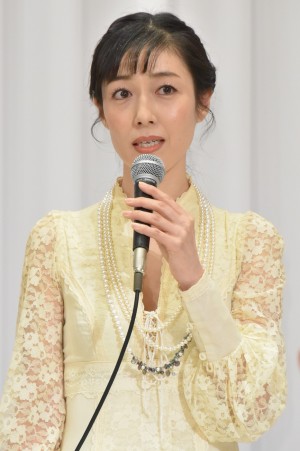 『エリザベート TAKARAZUKA20周年 スペシャル・ガラ・コンサート』記者会見に出席した、大鳥れい