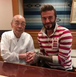 デヴィッド・ベッカムが再来日！ 銀座高級寿司を堪能