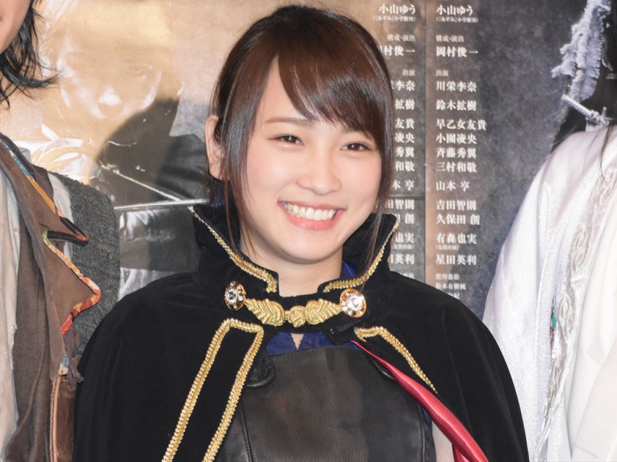 舞台『あずみ~戦国編』公開ゲネプロに出席した、川栄李奈