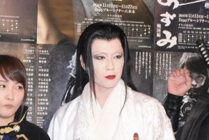 舞台『あずみ～戦国編』公開ゲネプロに出席した、早乙女友貴