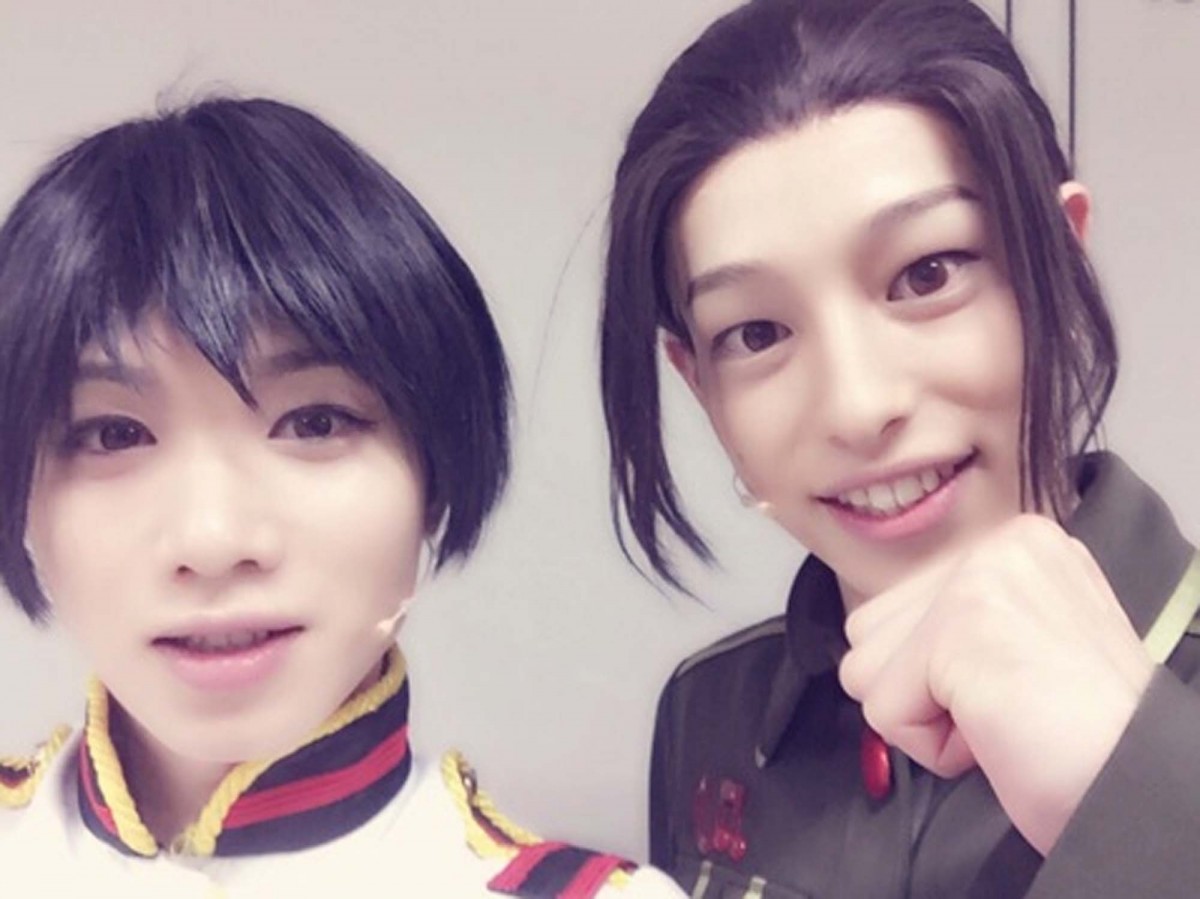 杉江大志&植田圭輔、舞台『ヘタリア』でツーショット!