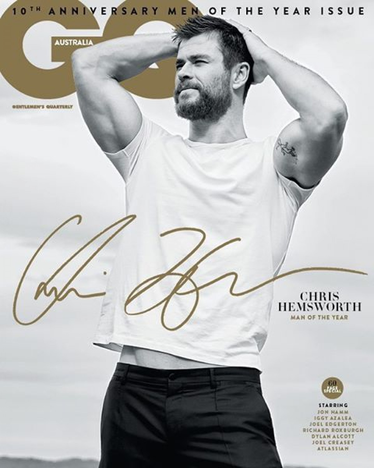 「GQ」オーストラリア版、2016年の「マン・オブ・ザ・イヤー」はクリス・ヘムズワース！