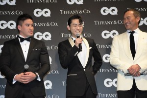  「GQ MEN OF THE YEAR 2016」授賞記者会見に出席した、ベイカー茉秋、菅田将暉、 渡辺謙、