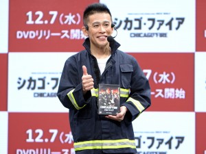 柳沢慎吾、海外ドラマ『シカゴ・ファイア』DVD発売イベントに登場