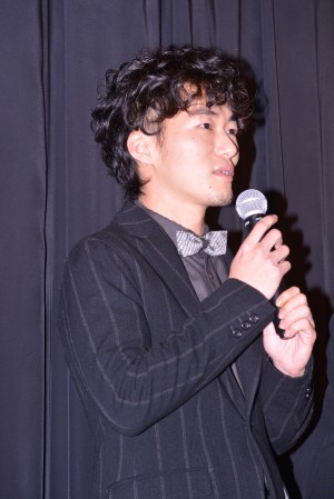 『アズミ・ハルコは行方不明』の初日舞台挨拶に登壇した松居大悟監督