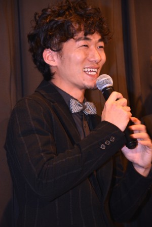 『アズミ・ハルコは行方不明』の初日舞台挨拶に登壇した松居大悟監督