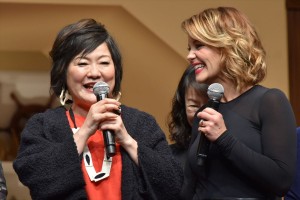 『フラーハウス』ジャパン・プレミアイベントに出席した、坂本千夏、キャンディス・キャメロン・ブレ