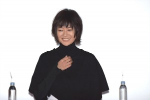 『龍が如く６　命の詩。』完成披露会に出席した、真木よう子