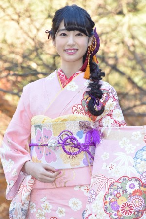 「2017年オスカープロモーション晴れ着撮影会」に出席した、高橋ひかる