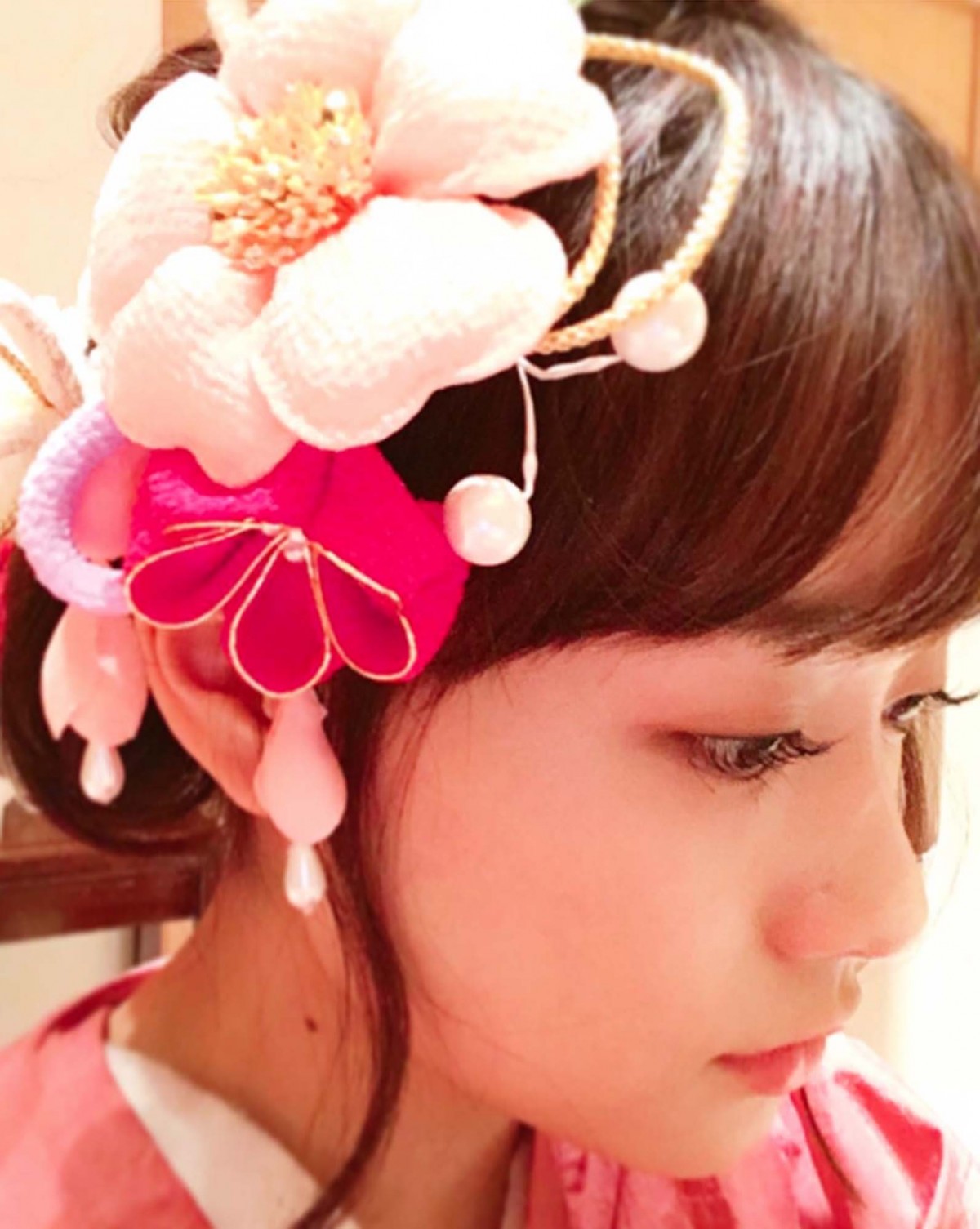  大原櫻子、おすまし＆おふざけ着物ショットに「かわいすぎて疲れがぶっ飛んだ」