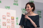 LINE年末年始キャンペーン発表会に出席したベッキー