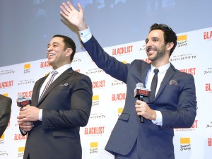 『ブラックリスト　シーズン4』ジャパンプレミアに出席した、ハロルド・クーパー役のハリー・レニックス＆アラム・モジタバイ役のアミール・アリソン