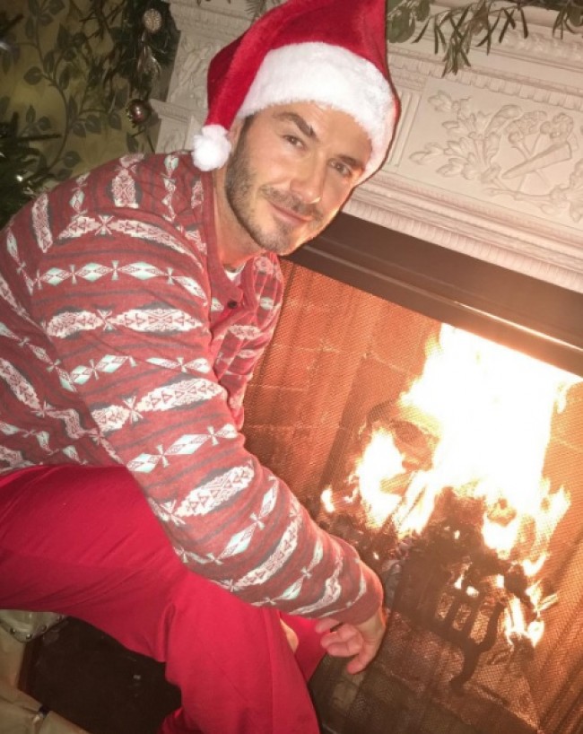 「セレブ達のクリスマス！」特集、デヴィッド・ベッカム、David Beckham